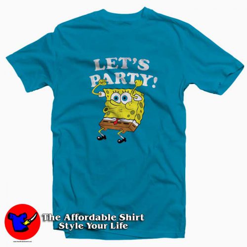 vTshirt 500x500 Cute Spongebob Squarepants Lets Party T shirt On Sale