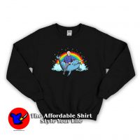 Bernie Sanders Dolphin & Rainbow Funny Sweatshirt