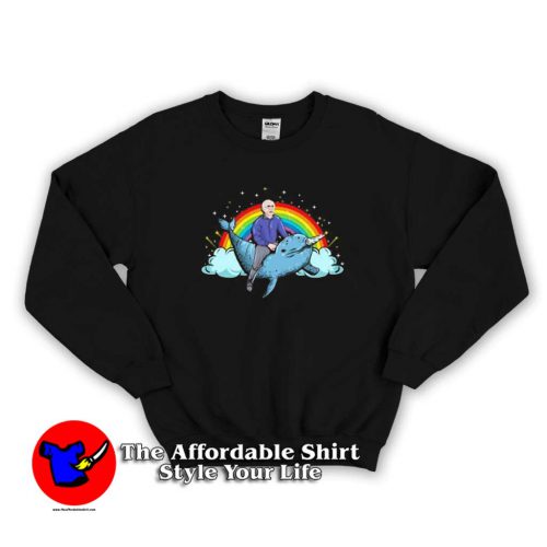 Bernie Sanders Dolphin Rainbow Funny Sweater 500x500 Bernie Sanders Dolphin & Rainbow Funny Sweatshirt On Sale