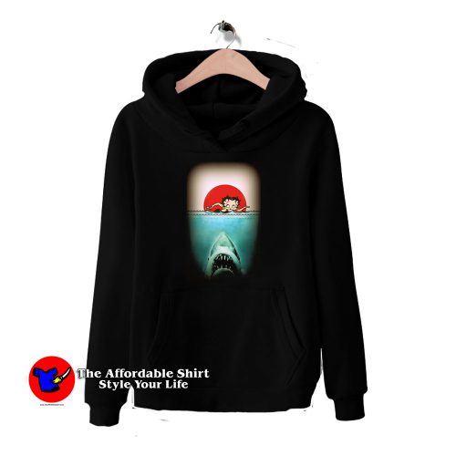 Betty Boop Jaws Movie Funny Parody Hoodie 500x500 Betty Boop Jaws Movie Funny Parody Hoodie On Sale