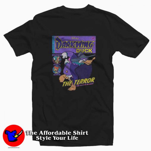 Comic Book Cover Darkwing Duck Tshirt 500x500 Comic Book Cover Darkwing Duck Vintage T shirt On Sale