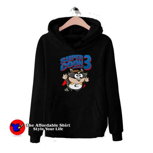 Cute Super Coon 3 Cartoon Mashup Hoodie 500x500 Cute Super Coon 3 Cartoon Mashup Hoodie On Sale