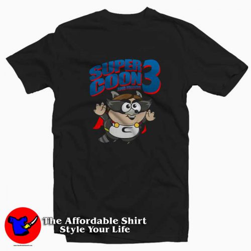 Cute Super Coon 3 Cartoon Mashup Tshirt 500x500 Cute Super Coon 3 Cartoon Mashup T shirt On Sale