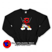 Deadpool Unicorn Rainbow Comedy Sweatshirt