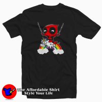 Deadpool Unicorn Rainbow Comedy T-shirt