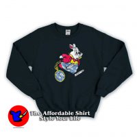 Disney Alice in Wonderland Late White Rabbit Sweatshirt