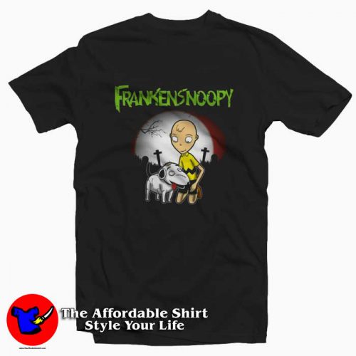 Frankensnoopy Charlie Brown Peanuts Parody Tshirt 500x500 Frankensnoopy Charlie Brown Peanuts Parody T shirt On Sale