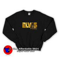 Gold Elvis Presley King Rock Music Sweatshirt