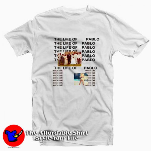 Kanye West The Life Of Pablo Album Cover Tshirt 500x500 Kanye West The Life Of Pablo Album Cover T shirt On Sale