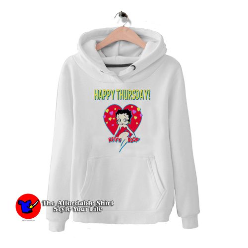 Love Vintage Betty Boop Happy Thursday Hoodie 500x500 Love Vintage Betty Boop Happy Thursday Hoodie On Sale