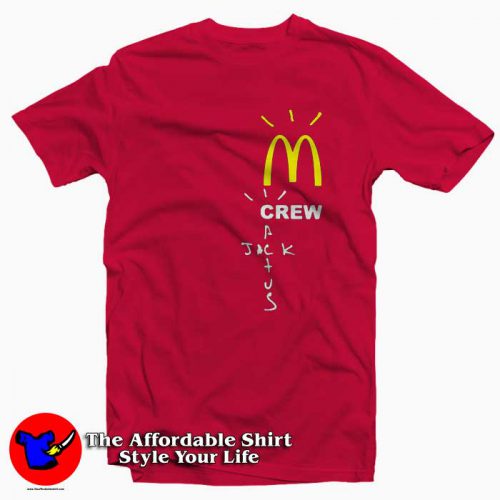 Official Travis Scott x Mcdonalds Crew Tshirt 500x500 Official Travis Scott x Mcdonalds Crew T shirt On Sale