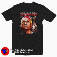 Old Vintage Dennis Rodman Black Album T-shirt