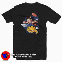 Super Saiyan Goku Mario Game Parody T-shirt