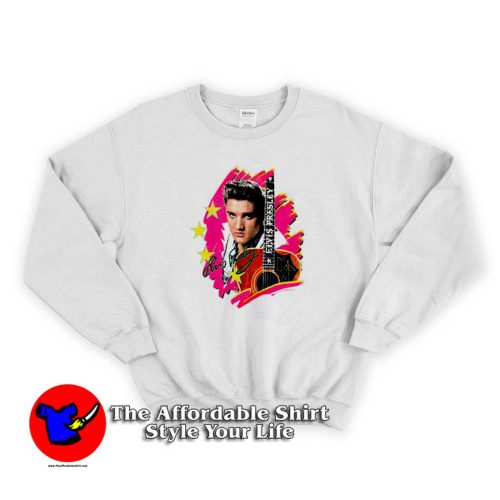 The King Elvis Presley With Guitar Vintage Sweater 500x500 The King Elvis Presley With Guitar Vintage Sweatshirt On Sale