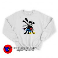 Cute The Lucky Rabbit & Mickey Mouse Sweatshirt