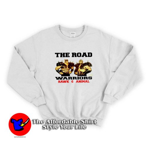 The Road Warriors Hawk Animal Sweater 500x500 The Road Warriors Hawk & Animal Sweatshirt On Sale