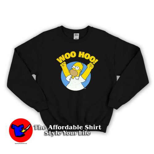 The Simpsons Woo Hoo Distressed Cute Sweater 500x500 The Simpsons Woo Hoo Distressed Cute Sweatshirt On Sale