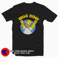 The Simpsons Woo Hoo Distressed Cute T-shirt