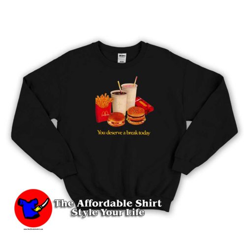 Travis Scott x McDonalds Deserve A Break Sweater 500x500 Travis Scott x McDonald's Deserve A Break Sweatshirt Official Cheap