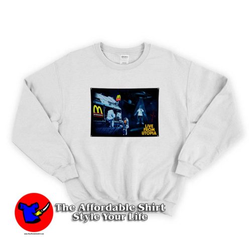 Travis Scott x McDonalds Live from Utopia Sweater 500x500 Live from Utopia Travis Scott x McDonald's Sweatshirt Official Cheap