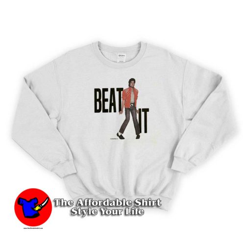 Vintage Michael Jackson Beat It Unisex Sweater 500x500 Vintage Michael Jackson Beat It Unisex Sweatshirt On Sale