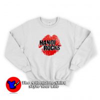 Vintage Red Lip Hanoi Rocks Graphic Sweatshirt