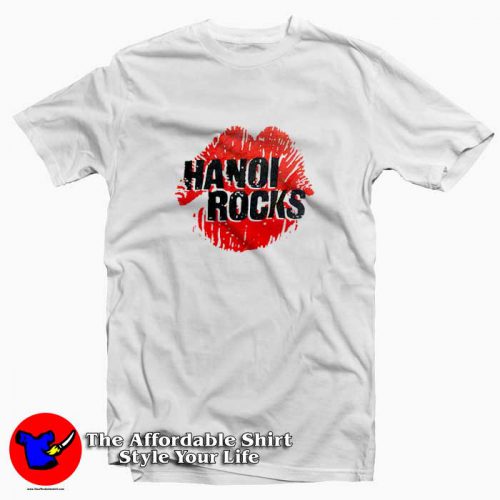 Vintage Red Lip Hanoi Rocks Graphic Tshirt 500x500 Vintage Red Lip Hanoi Rocks Graphic T shirt On Sale