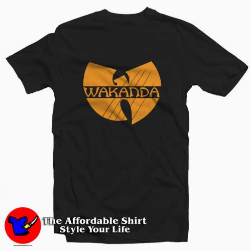 Wu Tang Black Panther Wakanda Unisex Tshirt 500x500 Wu Tang Black Panther Wakanda Unisex T shirt On Sale