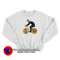 Abraham Lincoln Riding Bike Unisex Sweatshirt