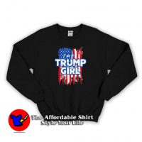 American Flag I’m a Trump Girl Unisex Sweatshirt