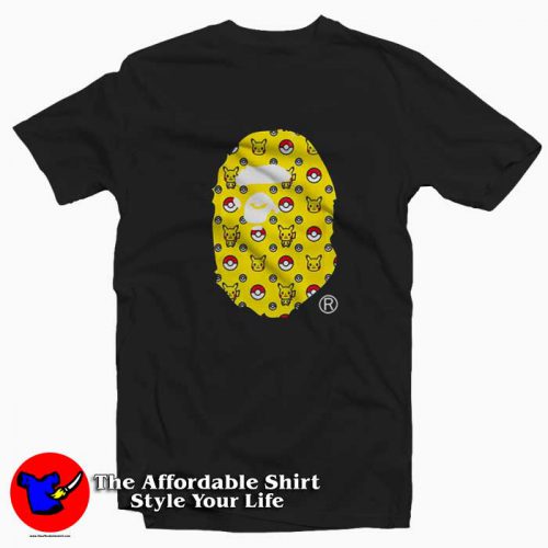 Bape x Pokemon Pokeball Tshirt 500x500 New Bape x Pokemon Pokeball Unisex T shirt On Sale