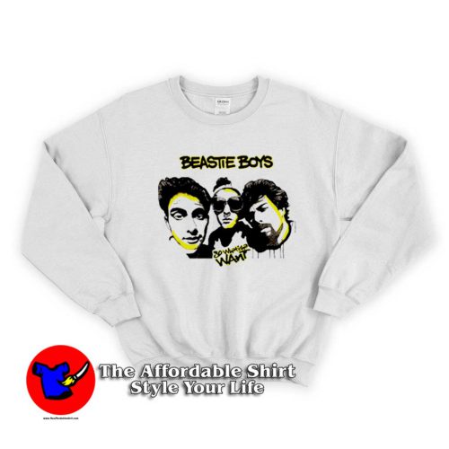 Beastie Boys So Whatcha Want Logo Sweater 500x500 Beastie Boys So What'cha Wan't Logo Sweatshirt On Sale