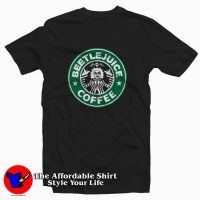 Beetlejuice Starbucks Parody Funny Halloween T-shirt