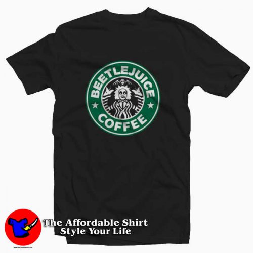 Beetlejuice Starbucks Parody Funny Halloween Tshirt 500x500 Beetlejuice Starbucks Parody Funny Halloween T shirt On Sale