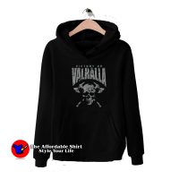 Black Victory or Valhalla Skull and Viking Hoodie