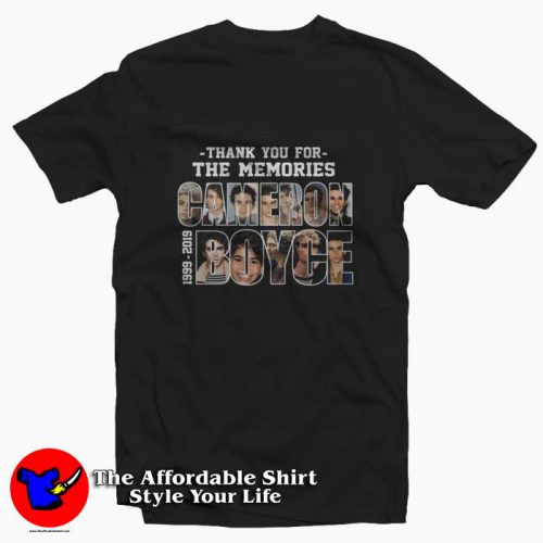 Cameron Boyce Thank You for The Memories Tshirt 1 500x500 Cameron Boyce Thank You for The Memories T shirt On Sale