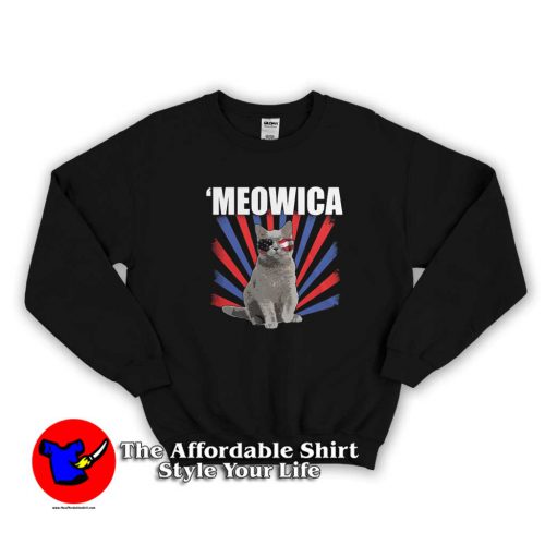 Cat 4th of July Meowica Sweater 500x500 Funny Cat 4th of July Meowica Unisex Sweatshirt On Sale