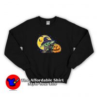 Cute Pumpkin Baby Yoda Halloween Unisex Sweatshirt