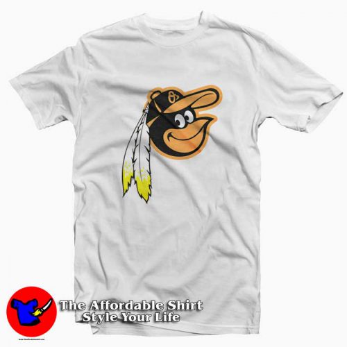 Cute Redskins Orioles Logo Tshirt 500x500 Cute Redskins Orioles Logo Unisex T shirt On Sale