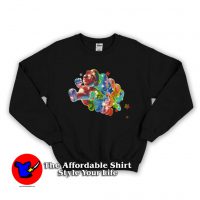 Cute Super Mario Galaxy Rainbow Sweatshirt