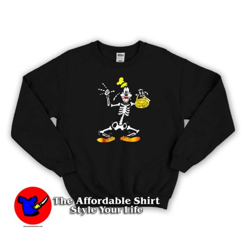 Disney Goofy Skeleton Halloween Sweater 500x500 New Disney Goofy Skeleton Halloween Sweatshirt On Sale