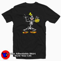 New Disney Goofy Skeleton Halloween T-shirt