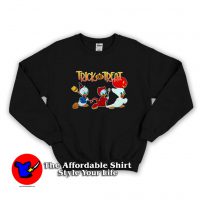 Funny Cute Donald duck Trick or Treat Sweatshirt