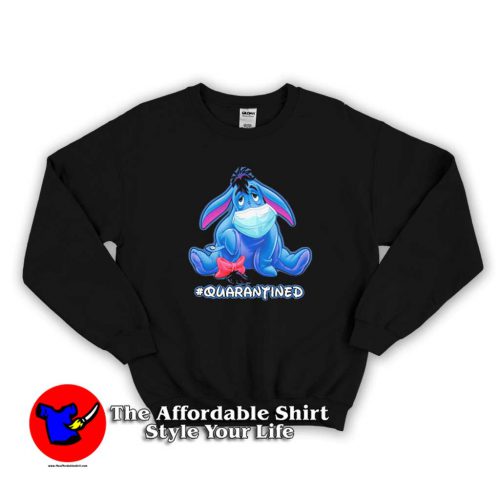 Eeyore Face Mask Quarantined Sweater 500x500 Disney Eeyore Face Mask Quarantined Sweatshirt On Sale