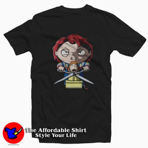 Family Guy Stewie Chucky Halloween Tshirt 500x500 Family Guy Stewie Chucky Halloween T shirt On Sale