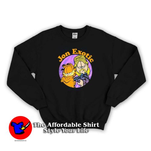 Garfield Cat And Tiger King Cute Sweater 500x500 Garfield Cat And Tiger King Cute Sweatshirt On Sale