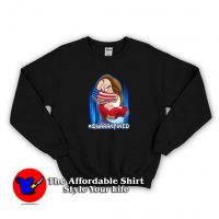 Grumpy Dwarf American Flag Face Mask Sweatshirt