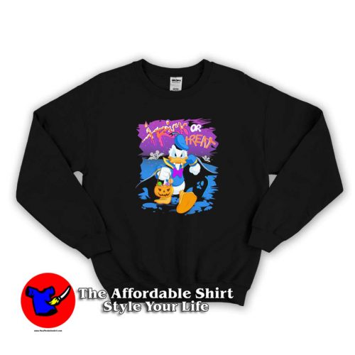 Halloween Donald Duck Pumpkin Funny Sweater 500x500 Halloween Donald Duck Pumpkin Funny Sweatshirt On Sale