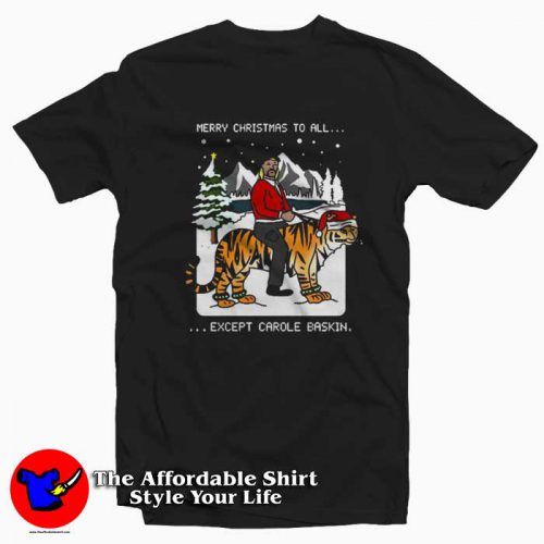 Joe Exotic Tiger King Merry Christmas Tshirt 500x500 Joe Exotic Tiger King Merry Christmas T shirt On Sale