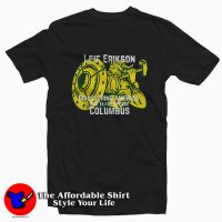 Leif Erikson Day Discovered America Viking Tshirt